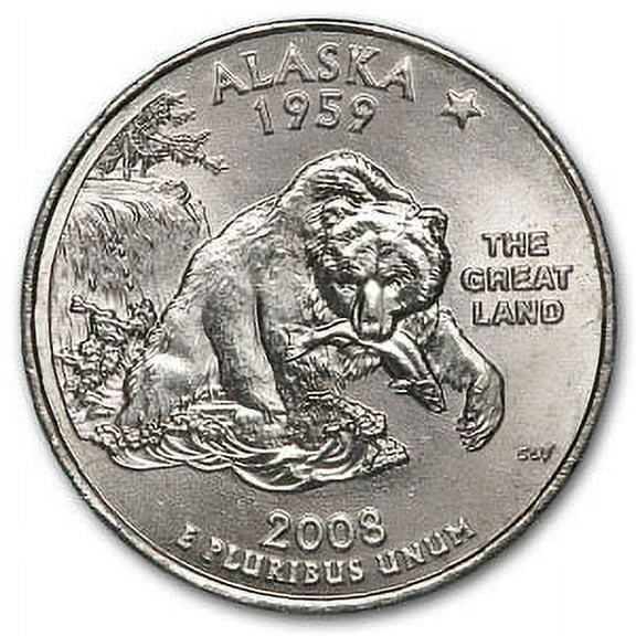 2008-D Alaska State Quarter BU