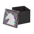 thumbnail image 3 of Cube de stockage pliant avec licorne en paillette, 3 of 3