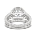 thumbnail image 6 of Charles & Colvard 14K White Gold Moissanite 9.0mm Round Wedding Set-Size 5 3.69cttw DEW, 6 of 8