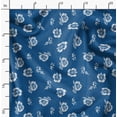 thumbnail image 2 of Soimoi Florals Print, Silk Fabric, Decor Sewing Fabric by The Yard 42 Inch Wide,Decorative Fabric for Shirts Suits Ties, Blue, 2 of 6