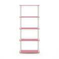 thumbnail image 3 of Furinno Rata 6-Tier Industrial Multipurpose Flat Base Shelf Display Rack with Metal Frame, Narrow, Marble White, 3 of 5