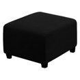 thumbnail image 2 of Housse Extensible pour Pouf Housse de Pouf Carrée Meuble Tabouret de Rangement Pliant Meuble Housse Douce avec Bas Élastique, 2 of 2