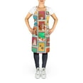 thumbnail image 2 of Lots of Red and White English Bulldog Apron 27 in x 30 in, 2 of 5