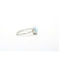 thumbnail image 2 of Heaven Crafts Natural Larimar Gemstone Ring 925 Solid Silver Ring Ocean Beach Jewelry Gift For Her & Wife, 2 of 4