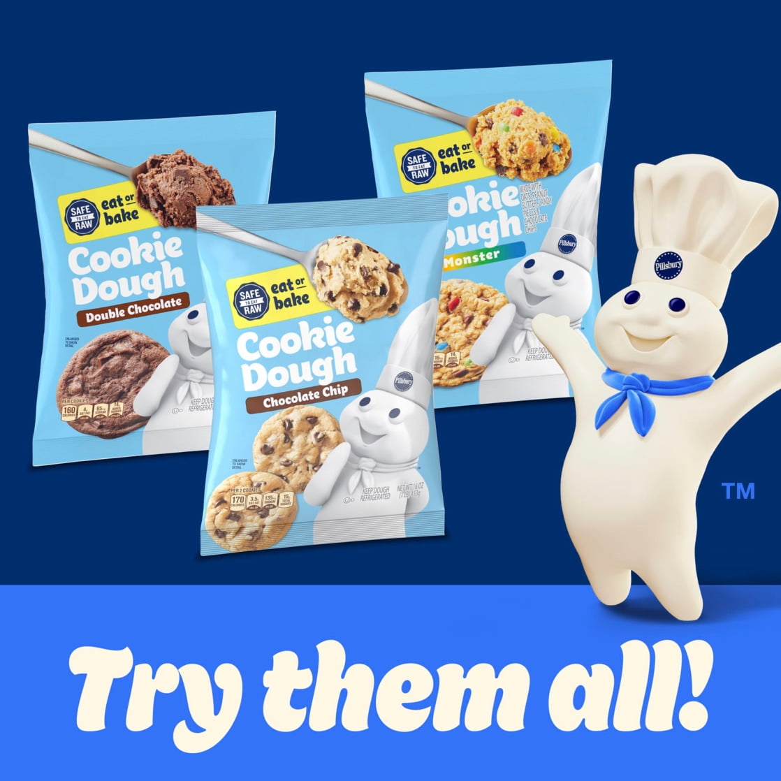 Pillsbury Ready to Bake! Snickerdoodle Cookie Dough, 12 Big Cookies, 14 oz