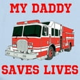 thumbnail image 2 of CafePress - My Daddy Saves Lives Body Suit - Baby Light Bodysuit, Size Newborn - 24 Months, 2 of 4
