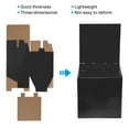 thumbnail image 3 of Unique Bargains Ballot Box 6'x6'x6' Raffle Box with Removable Header Board Suggestion Box Cardboard Box Black 6Pack, 3 of 5