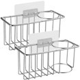 thumbnail image 1 of Shisuyan Kitchen Caddy Silver 2Pcs 6.68X2.75X2.95in For Home Organization, 1 of 8