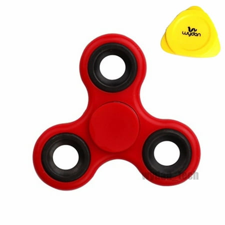 Fidget Spinner - Wydan Hand Toy Stress Anxiety Reducer - EDC Desk Focus ADHD - Red w/ Wydan Prying Tool
