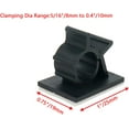 thumbnail image 2 of Self Adhesive Cable Clips Black Adjustable Wire Clips -25pcs, 2 of 5