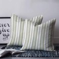 thumbnail image 2 of 16x16 Pillow Covers Set of 2, Sage Green Line Striped Square Throw Pillow Covers for Couch/Sofa/Living Room, Farmhouse Modern Geometric Stripes Decorative Soft Pillowcases for Couch Throw Pillows, 2 of 7