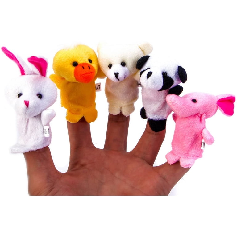 Shadow Puppets Yoqb Mini Grandparents, Cloth Velvet Puppets, Finger ...