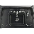 thumbnail image 5 of Ozark River Manufacturing Premier, Portable Sink Hand Wash Station, 110V, Black Laminate Cabinet-ABS Countertop & Basin, 5 of 9