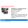 thumbnail image 2 of Headlight Set - Compatible with 2007 - 2013 Chevy Avalanche 2008 2009 2010 2011 2012, 2 of 8