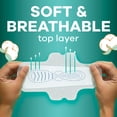 thumbnail image 6 of Always Pure Cotton Pads with FlexFoam, Extra Heavy Overnight, Wings, Size 5, 18 Count, 6 of 14