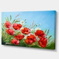 thumbnail image 2 of Coquelicots sur Champ contre Ciel Bleu - Impression sur Toile Florale, 2 of 3