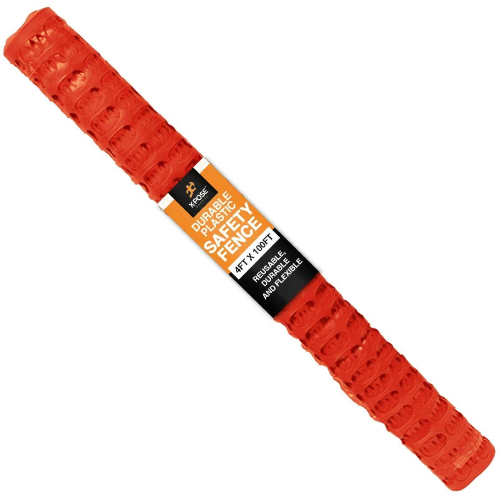 Xpose Safety Orange Safety Privacy Fence 4' x 100' Garden Netting