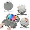 thumbnail image 4 of TSV Carrying Case Fit for Nintendo Switch/OLED, Slim Protective Travel Storage Bag with 10 Games Storage Slots, Stand, 4 of 6