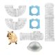 thumbnail image 1 of Ensemble de tubes pour hamster, jouets transparents pour cage à hamster, tunnel de connexion à faire soi-même, jouet pour rat, 1 of 1