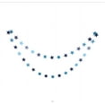 thumbnail image 1 of Nvzi Paquete de 2 guirnaldas de estrellas con purpurina de 13 pies, decoración de banderines colgantes brillantes, bodas, cumpleaños, festivales, fiestas, decoraciones, azul, 1 of 4