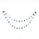 thumbnail image 1 of Nvzi Paquete de 2 guirnaldas de estrellas brillantes de 13 pies para decoración, banderines colgantes brillantes, bodas, cumpleaños, festivales, fiestas, pentagrama azul grande, 1 of 4