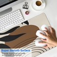 thumbnail image 4 of Long Mouse Pads for Desk,Black Boho Geometric and Plant Pattern Desk Mats on Top Of Desks, Desk Mouse Pad Extra Large with 3mm Non-Slip Base and Stitched Edge for Gaming,Office,Work,Home 35.4"x15.7", 4 of 6