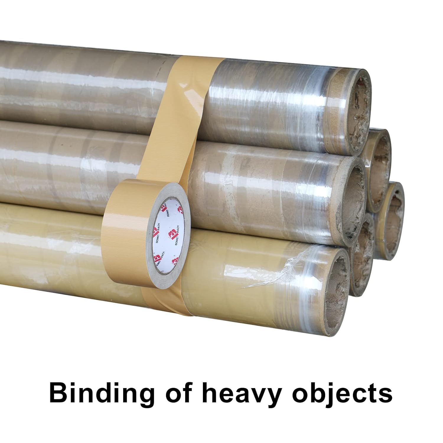 Tan Beige Duct Tape Heavy Duty,9 Mil Thickness,2 Inches x 30 Yards,Flexible,No Residue,Waterproof and Tear by Hand,Multi-Use Tan Duct Tape for Indoor & Outdoor Repairs