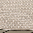 thumbnail image 4 of SAFAVIEH Stella Alton Geometric Indoor/Outdoor Area Rug, Beige, 6'7" x 6'7" Round, 4 of 13