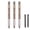 3pcs-b, variant on Geometric Crinkle Pen – 0.5mm Retractable Metal Shape Shifting Fidget Pen, Deformation Gel Pen with Sensory Crunch Sound, for Writing & Drawing (Black/Gold/Silver)