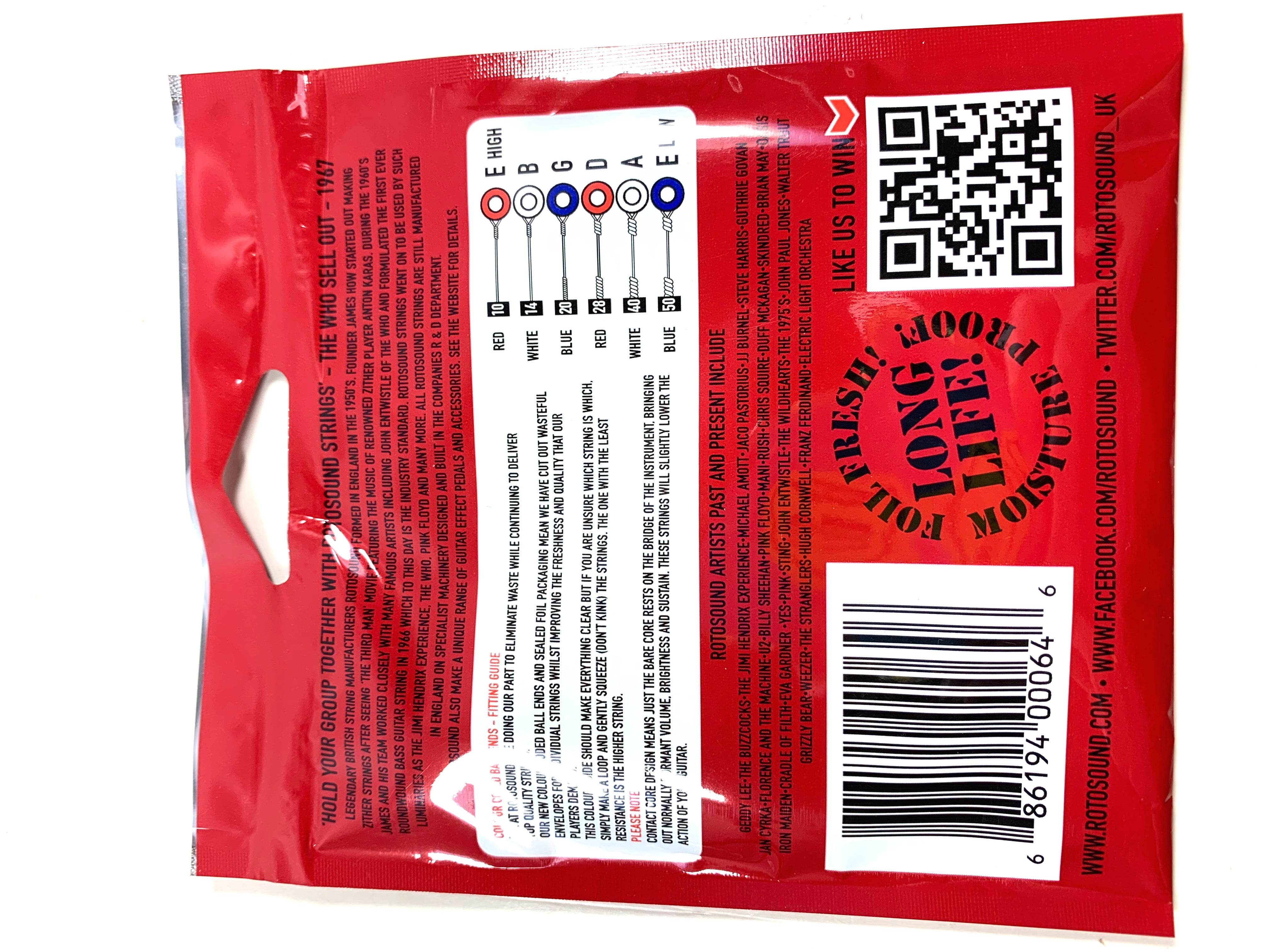 RotoSound Guitar Strings 3-Packs Acoustic - Super Bronze - Extra Light 10-50