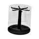 thumbnail image 5 of Vitrina transparente giratoria para llaveros, estante que ahorra espacio, apilable, para exhibir adornos en el hogar, gabinetes y escritorios. Negro, 5 of 8