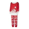 thumbnail image 3 of Meihuid Merry Christmas Family Matching Pajamas Sets Plaid Deer Print Holiday Xmas Pjs Sleepwear For Family, 3 of 9