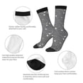 thumbnail image 4 of Honeii Airplane Routes Around The World Print Adult Socks,Crew Socks,Casual Calf Socks,Daily Wear Socks for Men & Women, Perfect for Sports, Casual and Everyday Use, 4 of 6