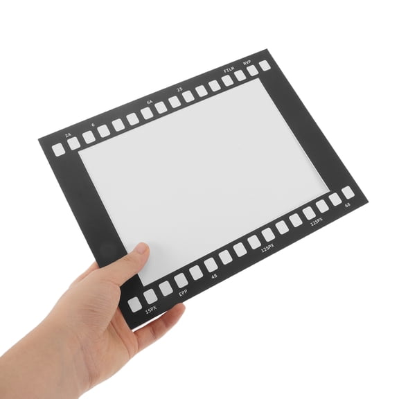 LOLIPPYY 10Pcs Filmstrip Photo Frames Retro Black Cardboard Picture Frames for Wall Display