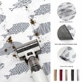 thumbnail image 5 of Round Area Rugs 3.3Ft, Abstract Art Fish Grey Non-Slip Washable Circle Rugs Carpet, Coastal Ocean Summer Indoor Outdoor Rug Floor Mats Throw Runner for Bedroom Living Room Bathroom, 5 of 8