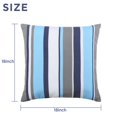 thumbnail image 5 of CNKOO Lot de 2 Coussins d'Extérieur avec Inserts 18” x 18” - Rayures Bleues, 5 of 5
