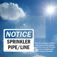 thumbnail image 6 of (2 Pack) Sprinkler Pipe Line OSHA Notice Sign 10 Inch X 7 Inch Vinyl Label Decal Sticker Weather Resistant, UV Protected for Workplace, Business, and Construction Site, Made in the USA, 6 of 7