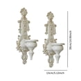 thumbnail image 2 of QSTDGVPW 2 Pieces Candle Holder Candle Stand Candlestick for Living Room Home Desktop White, 2 of 9