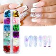 thumbnail image 4 of D-GROEE 1 Box Snowflake Nail Art Glitter Sequins 12 Colors 3D Holographic Snowflake Nail Decals Flakes for Nails Manicure Paillettes Ultrathin Glitters Nail Art Supplies for Women Nail Art Decoration, 4 of 8