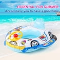 thumbnail image 4 of WUSUOWEI 1PC Inflatable Car Shape Pool Float,Float Ring,Leg Openings Design Swimming Float Seat,Car Boat,Pool Floats with Steering Wheel and Backrest,Cute Car Pool Toys,Water Support for Party, 4 of 8