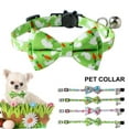 thumbnail image 4 of Visland Cat Collar Breakaway with Cute Bow Tie Bell - Bunny Carrot Eggs Pattern Cat Bowtie Collar for Cat Kitten Kitty Easter Gift, 4 of 8