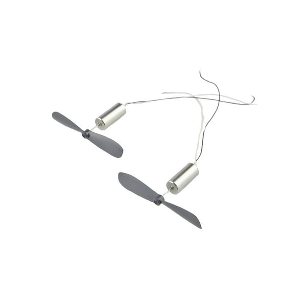 CHANCS Hollow Cup Motor Wired Micro Coreless Motor with Small Propeller for RC Aircraft Helicopter Toy 2PCS