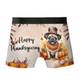thumbnail image 2 of Happy Thanksgiving Pug Welcome Thankful Fall Autumn Pumpkin All Over Print Boxer Briefs Underwear for Men Dad Dog Lover Gifts - 02021, 2 of 6