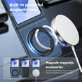 thumbnail image 2 of Dteck Magnetic Case for Samsung Galaxy Z Flip 6,Luxury Carbon Fiber Leather Compatible with Mag Safe Case with Ring Holder 360 Degree Adjustable Stand Slim Cover for Galaxy Z Flip 6,Blue, 2 of 5