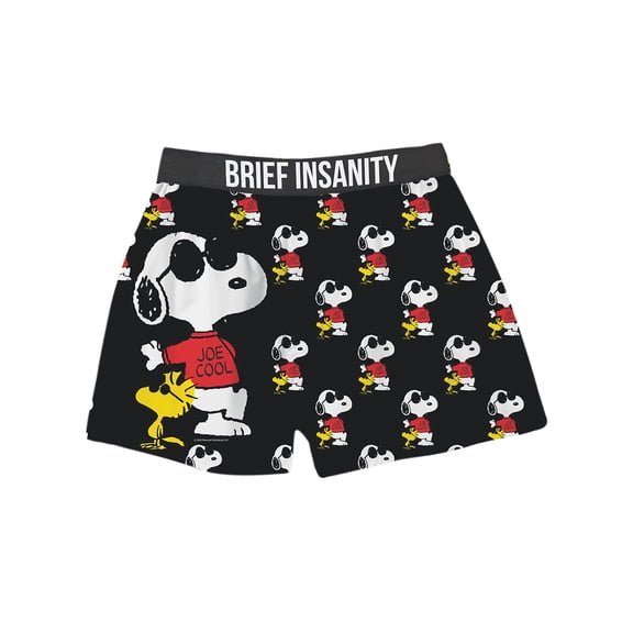 Collections Etc Peanuts Joe Cool Brief Insanity Boxer Shorts