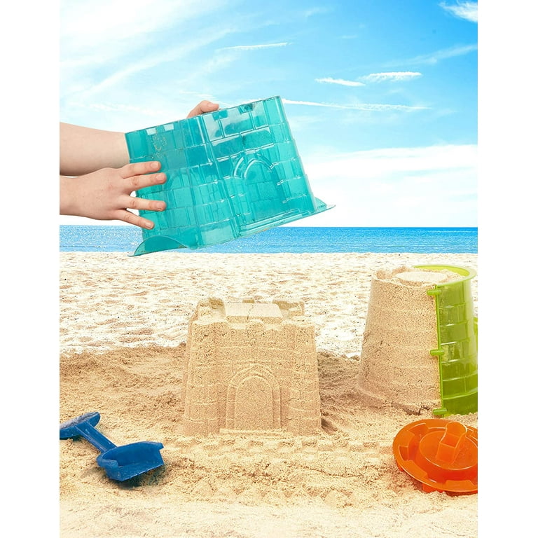 Battat Sand Toys for Kids 11pc Sandcastle Building Kit with Sand Molds and Shovel Outdoor Sandbox Toys Sand Castle Play Set 3 Years