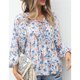 thumbnail image 2 of Blusa tipo Túnica Nikou con Mangas Abullonadas y Lazo para Mujer, 2 of 6