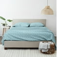 thumbnail image 3 of Noble Linens 4 Piece Pattern Microfiber Bed Sheets Set, Pale Wheat, California King, 3 of 9