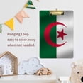thumbnail image 5 of FMSHPON Flag of Algeria Clipboard Hardboard Wood Nursing Clip Board and Pull for Standard A4 Letter 13x9 inches, 5 of 5