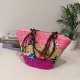 thumbnail image 1 of Bolso de paja de gran capacidad para mujer, Bolsa de hombro de playa a la moda, portátil, tipo cubo, gran oferta, envío gratis Fivean unisex, 1 of 2